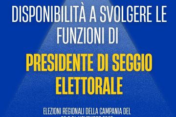 Disponibilit&#224; a svolgere le funzioni di Presidente di seggio elettorale