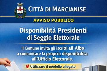 Disponibilità Presidenti di Seggio Elettorale - Referendum del 22 e 23 Marzo 2026